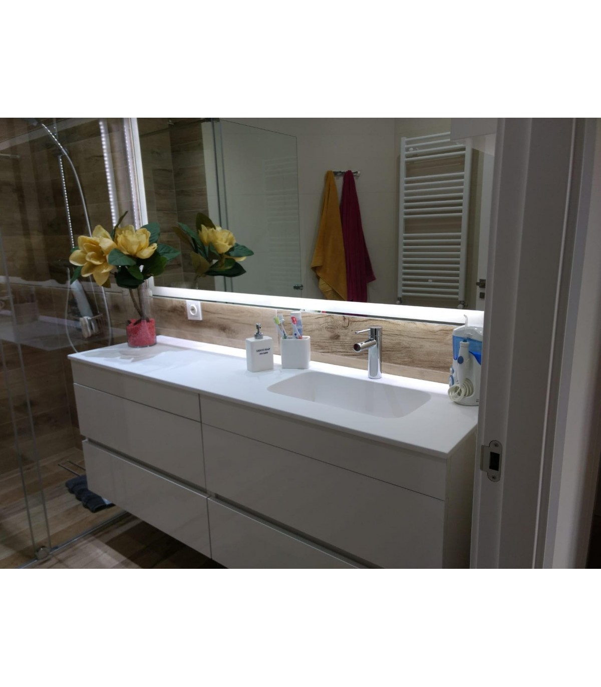 Muebles de baño: Milán 80 cm incluye encimera y espejo